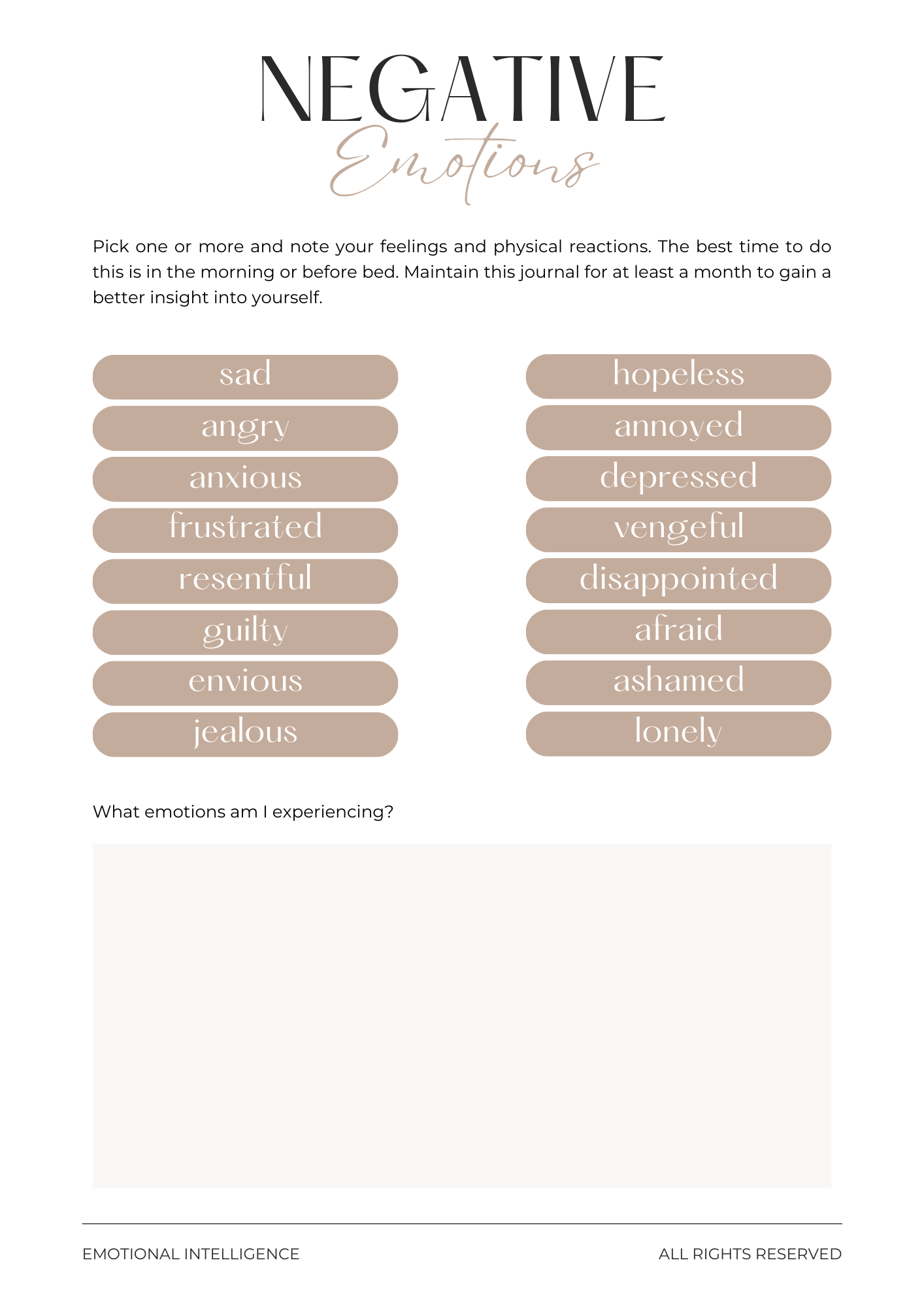 Emotional Intelligence eBook and Workbook