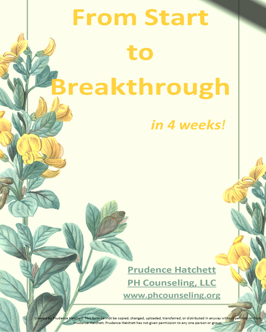 From Start to Breakthrough in 4 weeks! by Prudence (50% off)